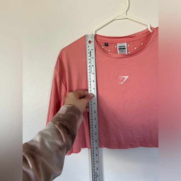 Gymshark SOL LIFT CROP TEE Coral Small - Picture 4 of 7